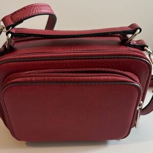 K. Carroll Women's Kelsey Crossbody red Bag EUC